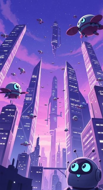 Wallpaper da cidade do futuro